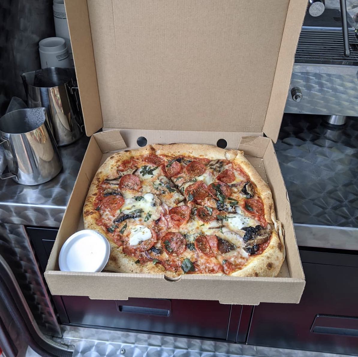Pizza from Woodys, Todmorden